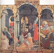 The Osservanza Master The Birth of the Virgin,with other Scenes of her Life